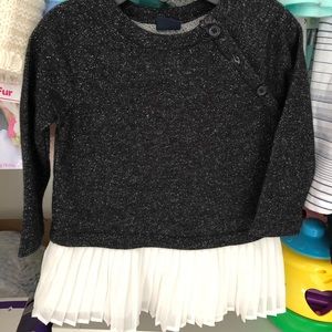 Baby gap black sparkle holiday dress